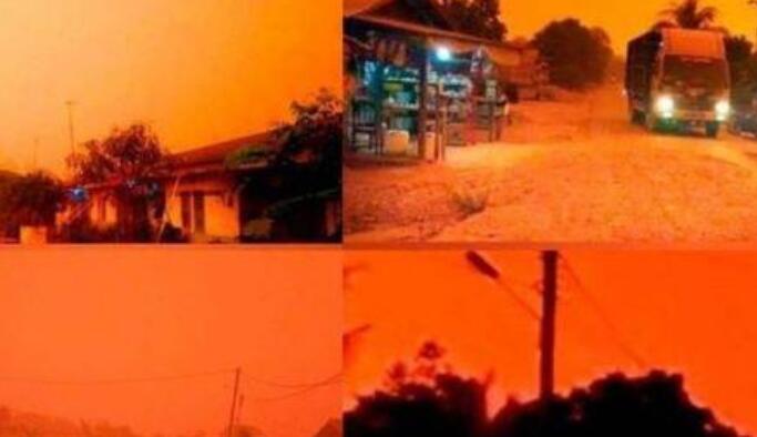 印尼空氣污染嚴重 血色天空如末世空氣污染指數達1000